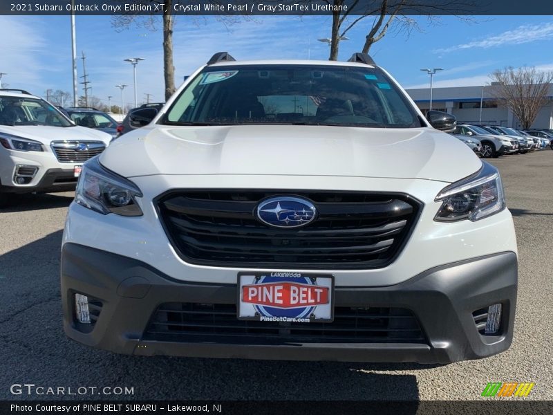 Crystal White Pearl / Gray StarTex Urethane 2021 Subaru Outback Onyx Edition XT