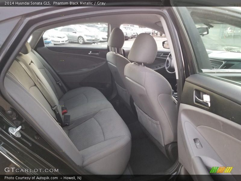 Phantom Black Metallic / Gray 2014 Hyundai Sonata GLS