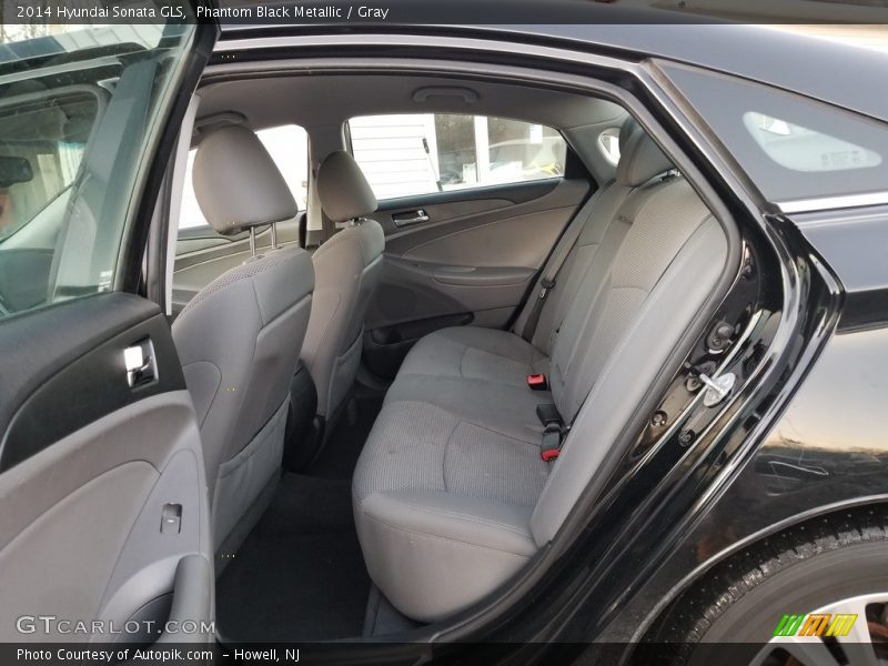 Phantom Black Metallic / Gray 2014 Hyundai Sonata GLS