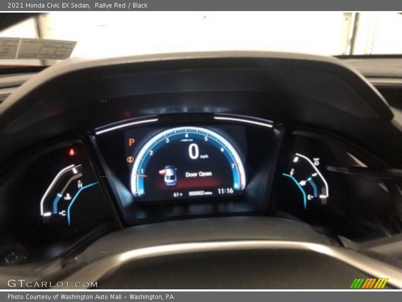 Rallye Red / Black 2021 Honda Civic EX Sedan