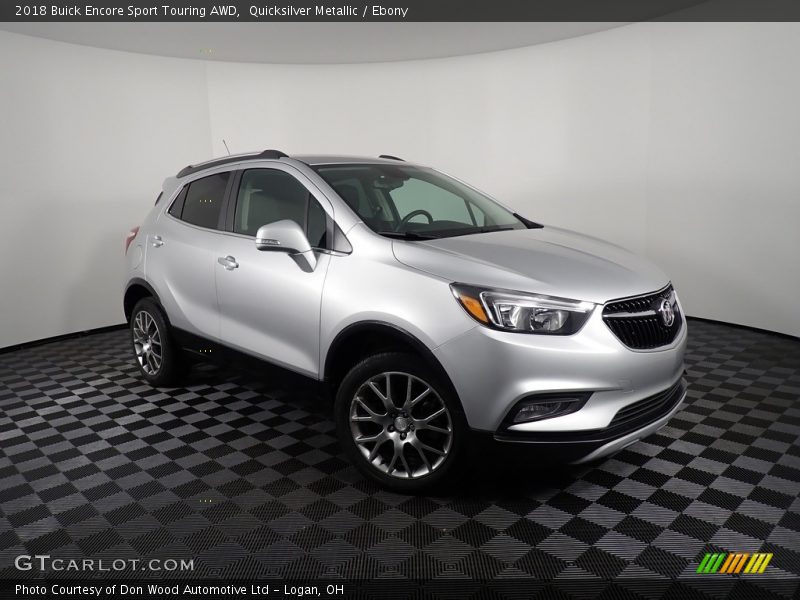 Quicksilver Metallic / Ebony 2018 Buick Encore Sport Touring AWD