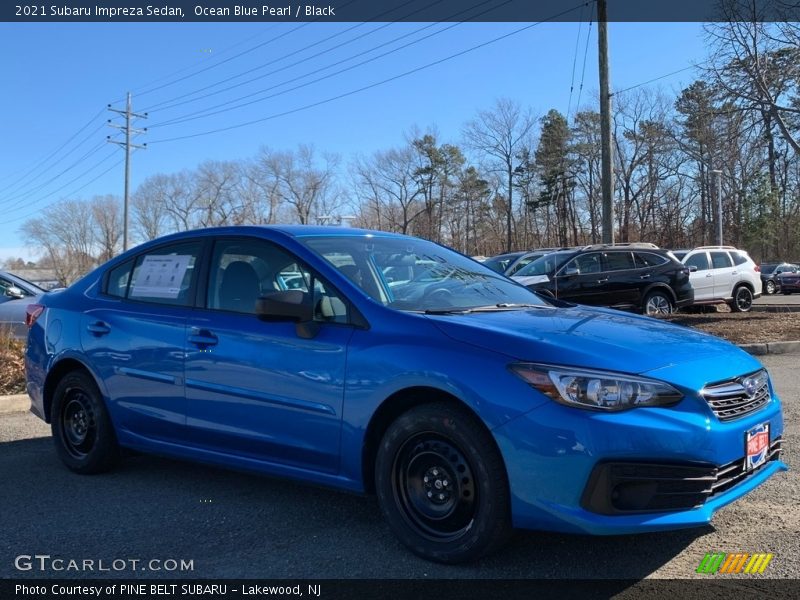 Ocean Blue Pearl / Black 2021 Subaru Impreza Sedan