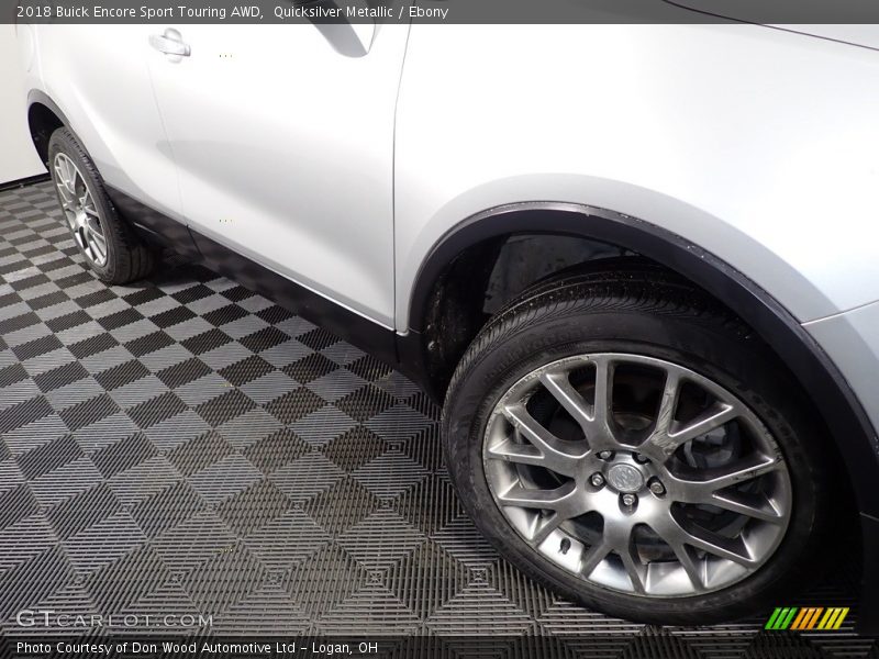 Quicksilver Metallic / Ebony 2018 Buick Encore Sport Touring AWD