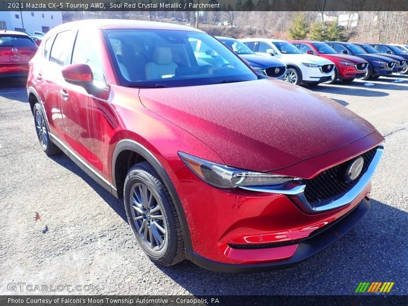 Soul Red Crystal Metallic / Parchment 2021 Mazda CX-5 Touring AWD