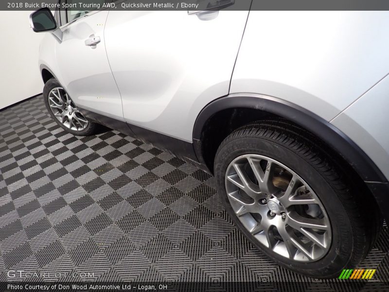 Quicksilver Metallic / Ebony 2018 Buick Encore Sport Touring AWD
