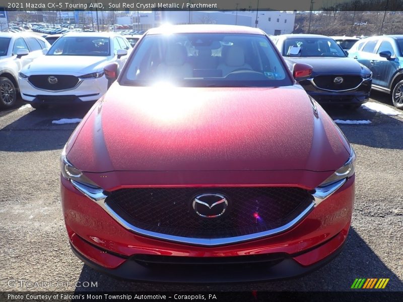 Soul Red Crystal Metallic / Parchment 2021 Mazda CX-5 Touring AWD