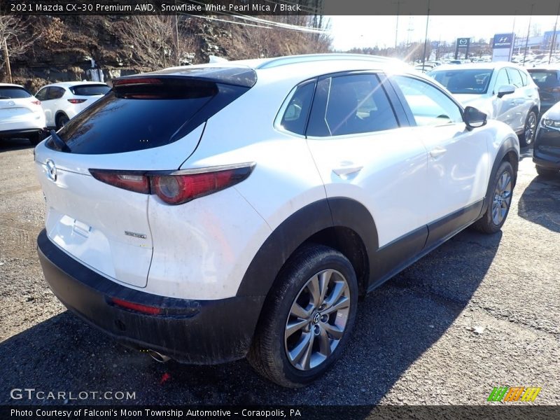 Snowflake White Pearl Mica / Black 2021 Mazda CX-30 Premium AWD