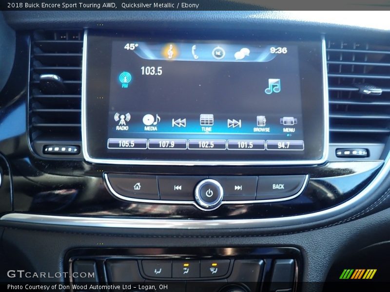Quicksilver Metallic / Ebony 2018 Buick Encore Sport Touring AWD