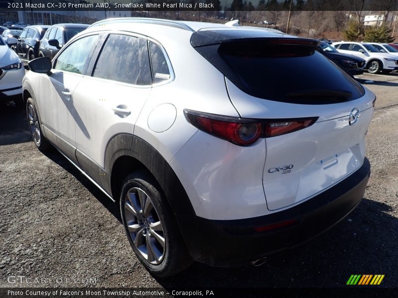 Snowflake White Pearl Mica / Black 2021 Mazda CX-30 Premium AWD