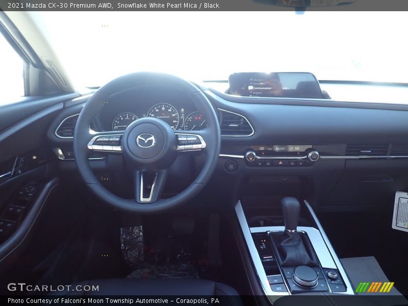 Snowflake White Pearl Mica / Black 2021 Mazda CX-30 Premium AWD
