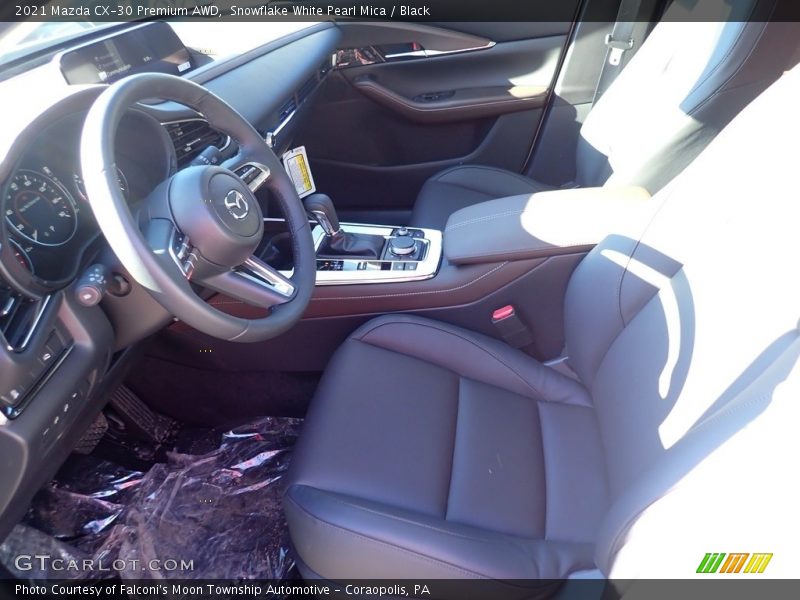 Snowflake White Pearl Mica / Black 2021 Mazda CX-30 Premium AWD