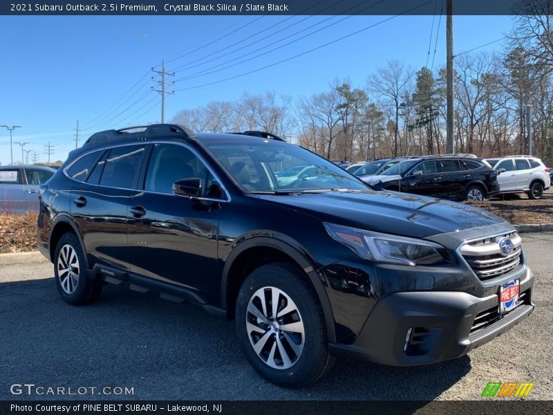 Crystal Black Silica / Slate Black 2021 Subaru Outback 2.5i Premium