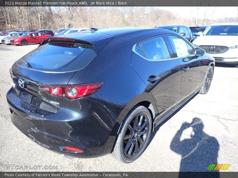 Jet Black Mica / Black 2021 Mazda Mazda3 Premium Hatchback AWD