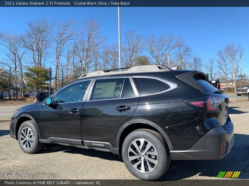Crystal Black Silica / Slate Black 2021 Subaru Outback 2.5i Premium