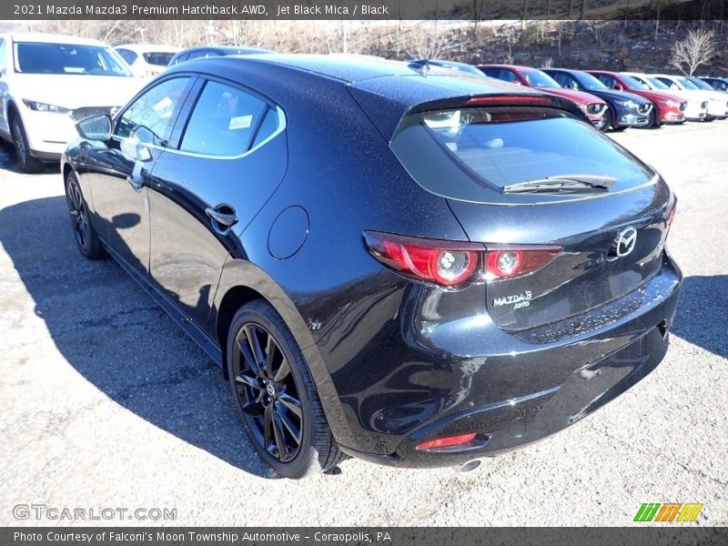 Jet Black Mica / Black 2021 Mazda Mazda3 Premium Hatchback AWD