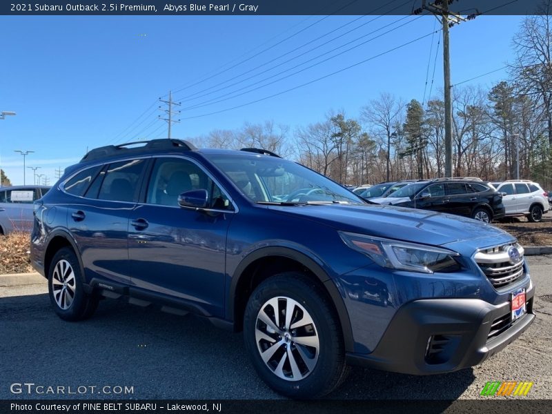 Abyss Blue Pearl / Gray 2021 Subaru Outback 2.5i Premium