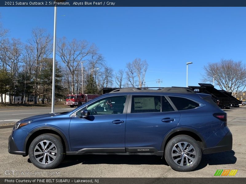 Abyss Blue Pearl / Gray 2021 Subaru Outback 2.5i Premium