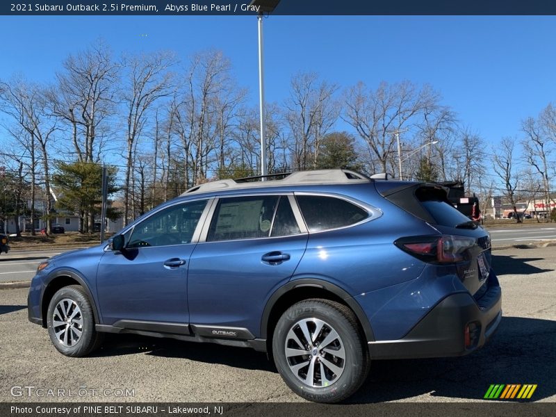 Abyss Blue Pearl / Gray 2021 Subaru Outback 2.5i Premium