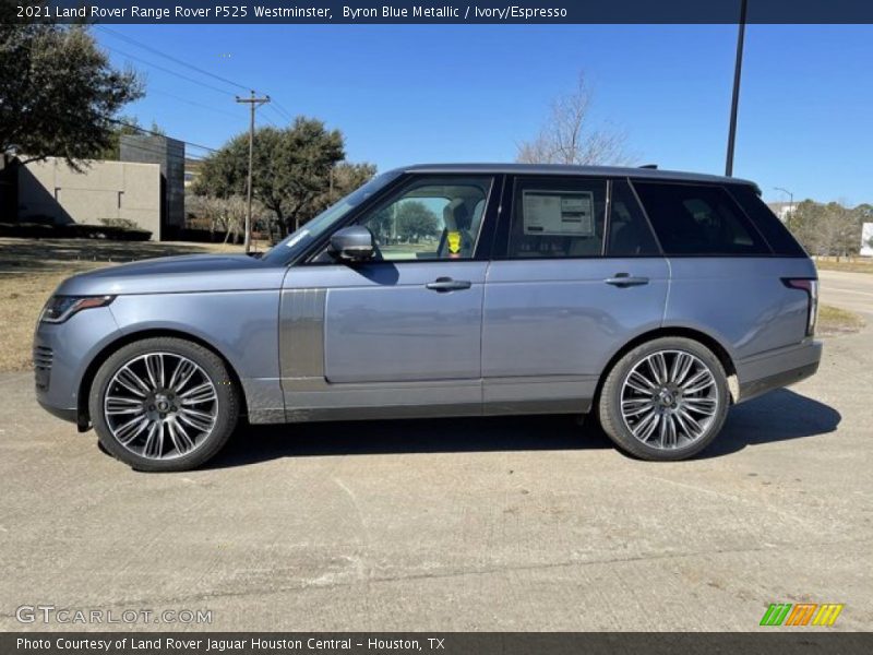 Byron Blue Metallic / Ivory/Espresso 2021 Land Rover Range Rover P525 Westminster