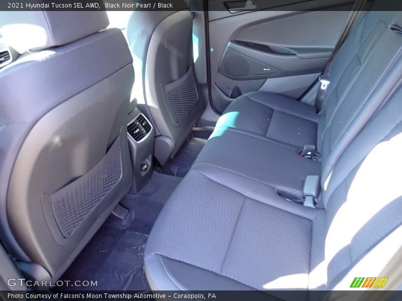 Black Noir Pearl / Black 2021 Hyundai Tucson SEL AWD