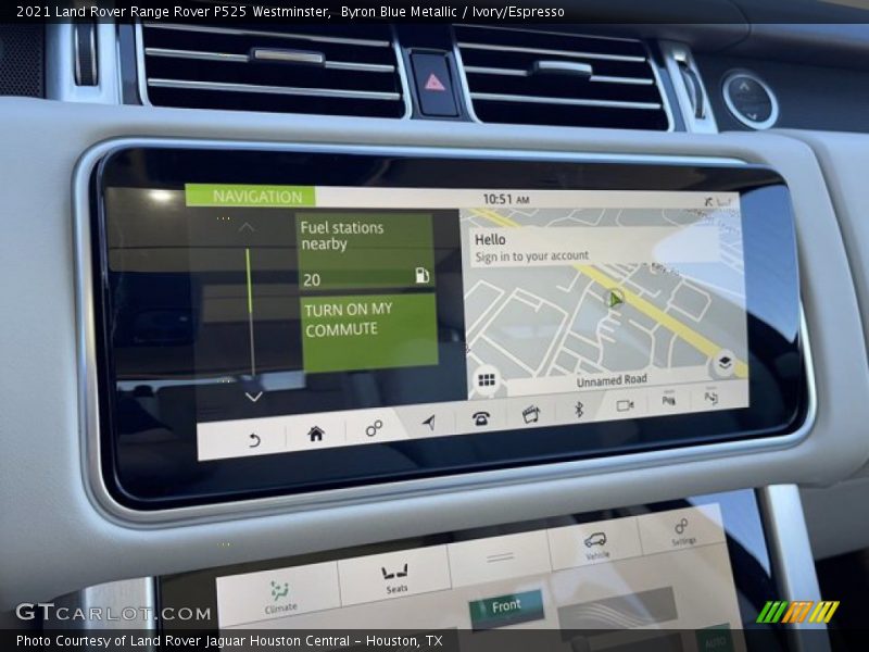 Byron Blue Metallic / Ivory/Espresso 2021 Land Rover Range Rover P525 Westminster