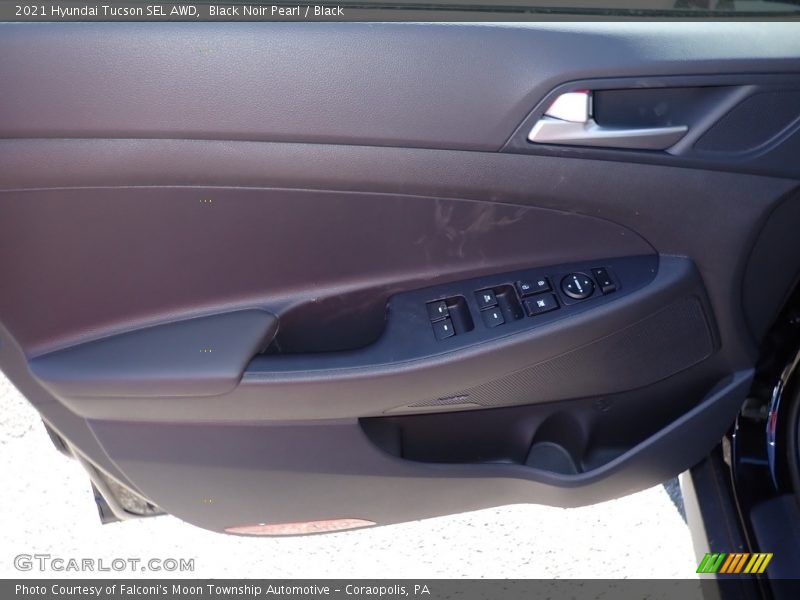 Black Noir Pearl / Black 2021 Hyundai Tucson SEL AWD