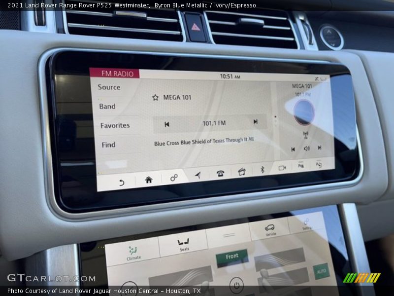 Byron Blue Metallic / Ivory/Espresso 2021 Land Rover Range Rover P525 Westminster