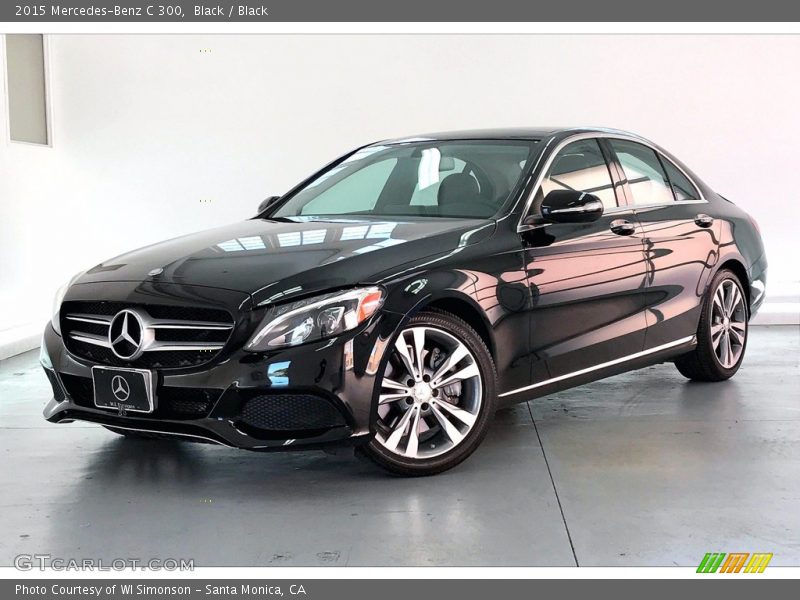 Black / Black 2015 Mercedes-Benz C 300