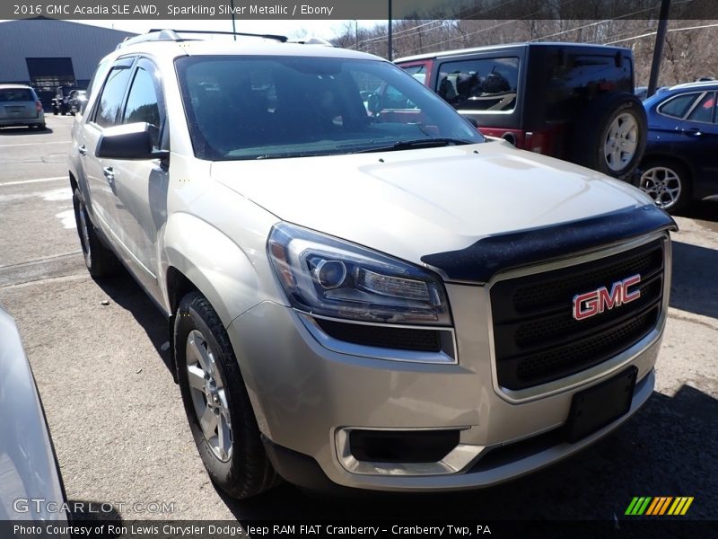 Sparkling Silver Metallic / Ebony 2016 GMC Acadia SLE AWD