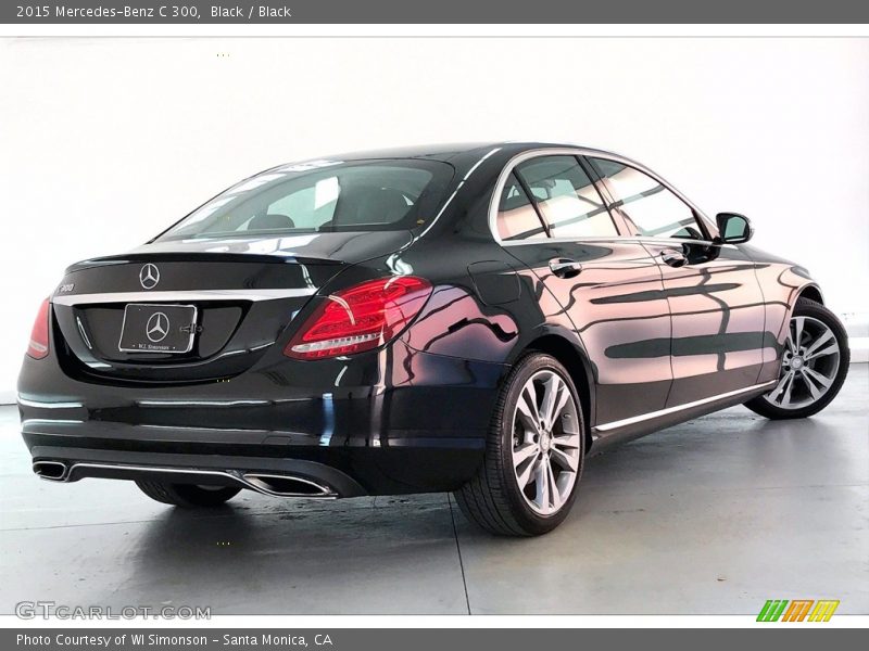 Black / Black 2015 Mercedes-Benz C 300