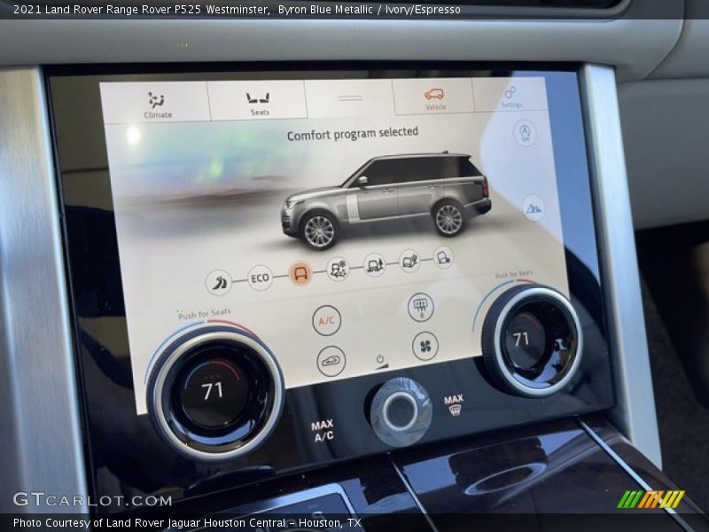 Byron Blue Metallic / Ivory/Espresso 2021 Land Rover Range Rover P525 Westminster