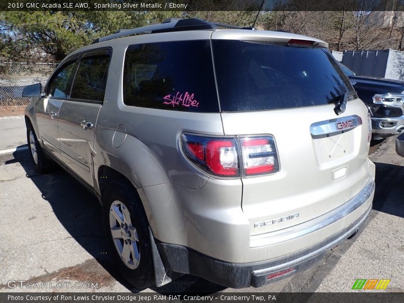 Sparkling Silver Metallic / Ebony 2016 GMC Acadia SLE AWD