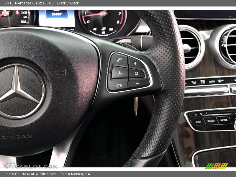 Black / Black 2015 Mercedes-Benz C 300