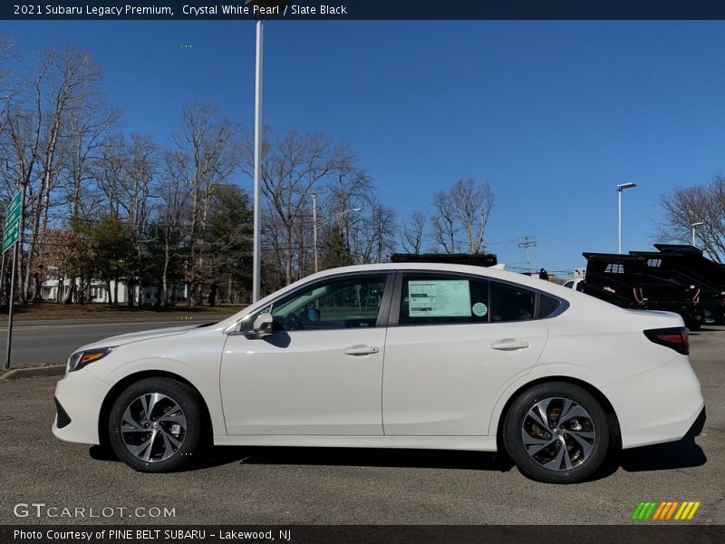 Crystal White Pearl / Slate Black 2021 Subaru Legacy Premium