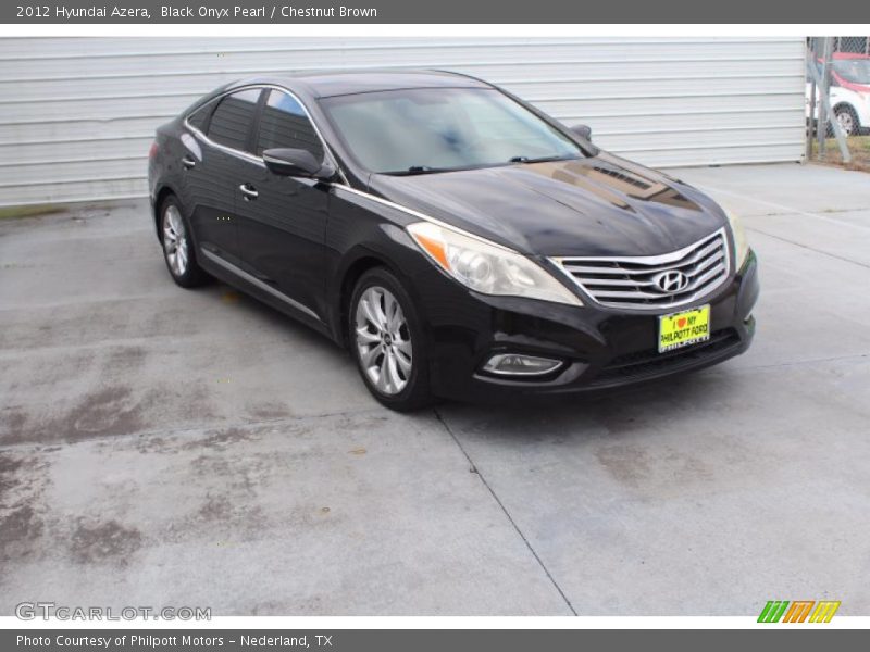 Black Onyx Pearl / Chestnut Brown 2012 Hyundai Azera