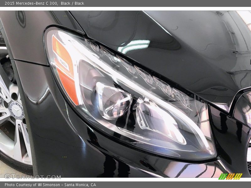 Black / Black 2015 Mercedes-Benz C 300