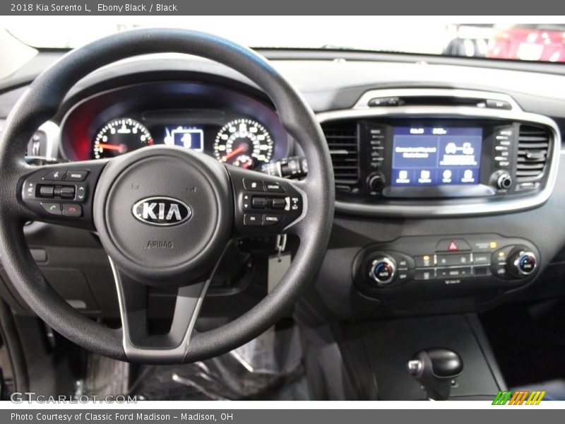 Dashboard of 2018 Sorento L