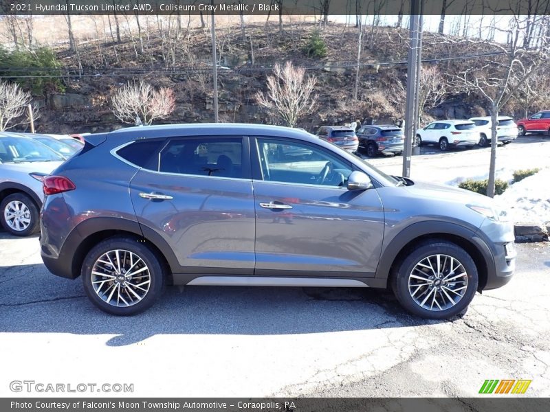 Coliseum Gray Metallic / Black 2021 Hyundai Tucson Limited AWD