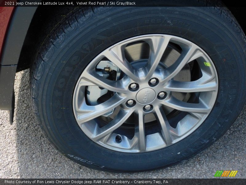 Velvet Red Pearl / Ski Gray/Black 2021 Jeep Cherokee Latitude Lux 4x4