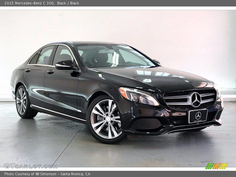 Black / Black 2015 Mercedes-Benz C 300