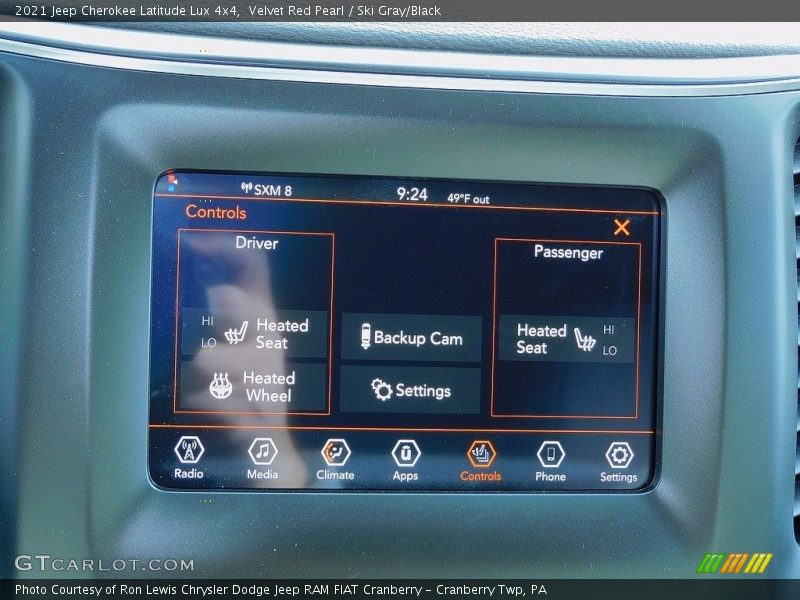 Velvet Red Pearl / Ski Gray/Black 2021 Jeep Cherokee Latitude Lux 4x4