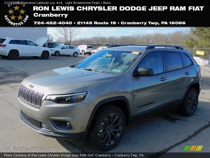 Light Brownstone Pearl / Black 2021 Jeep Cherokee Latitude Lux 4x4