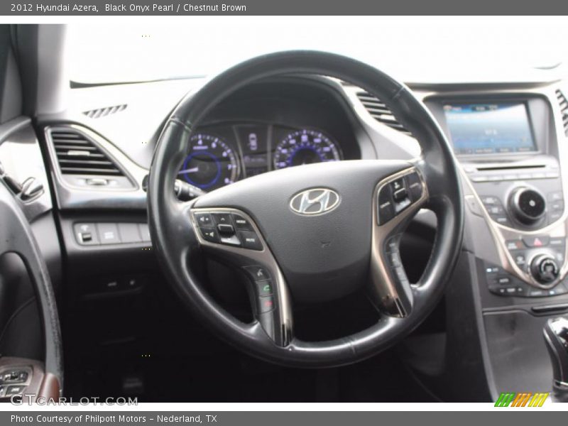 Black Onyx Pearl / Chestnut Brown 2012 Hyundai Azera