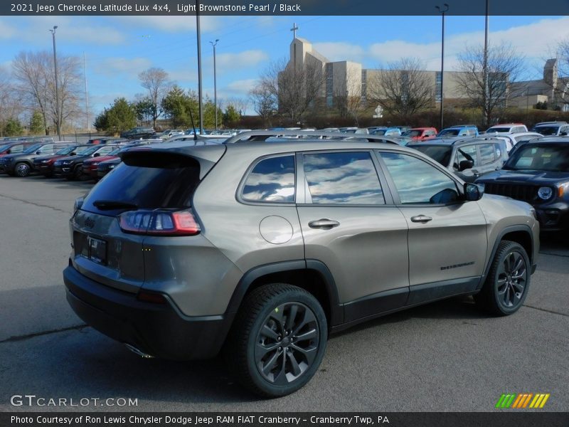Light Brownstone Pearl / Black 2021 Jeep Cherokee Latitude Lux 4x4