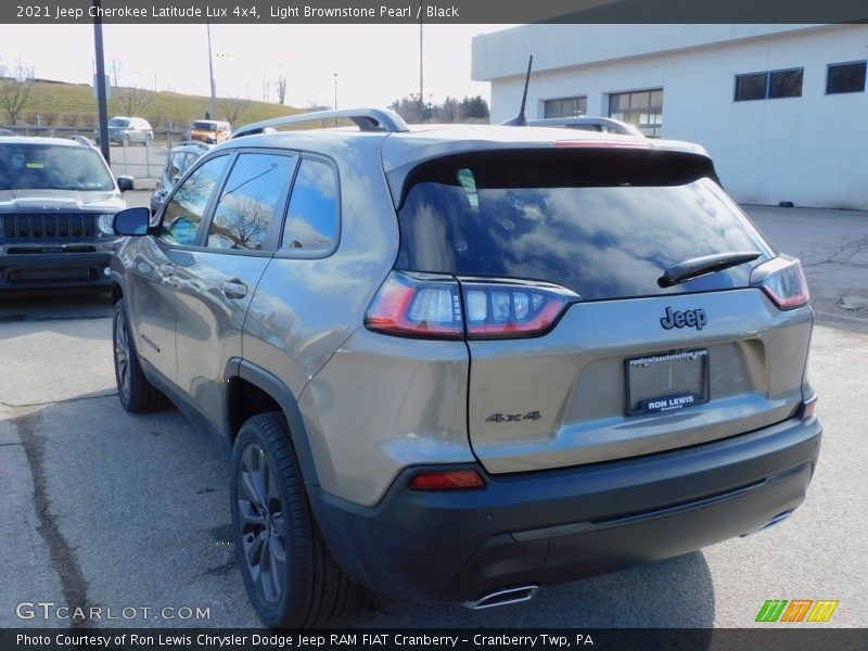 Light Brownstone Pearl / Black 2021 Jeep Cherokee Latitude Lux 4x4