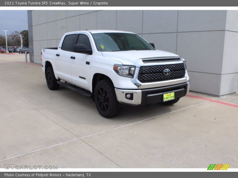 Super White / Graphite 2021 Toyota Tundra SR5 CrewMax