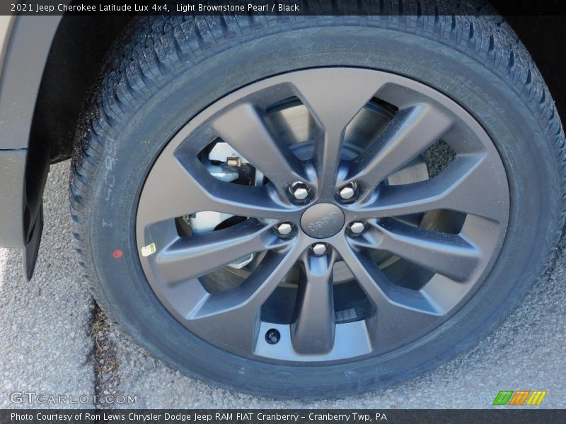 Light Brownstone Pearl / Black 2021 Jeep Cherokee Latitude Lux 4x4