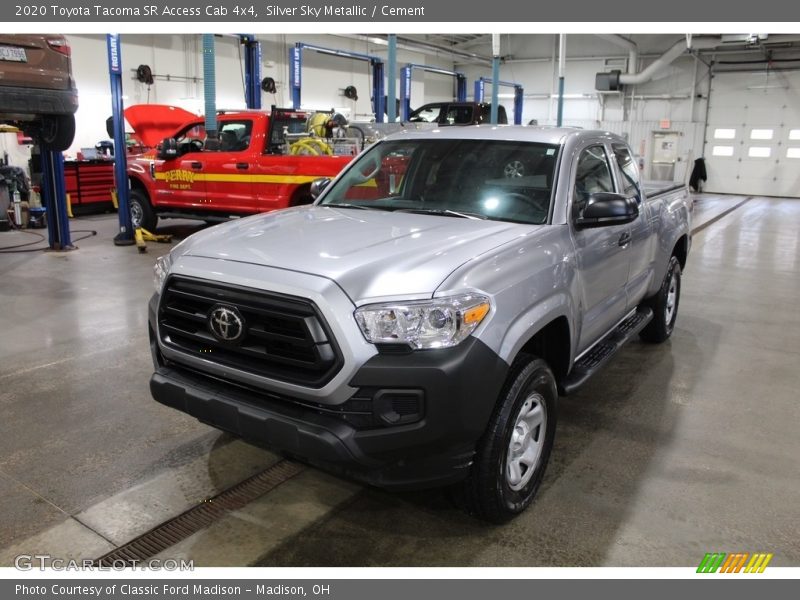 Silver Sky Metallic / Cement 2020 Toyota Tacoma SR Access Cab 4x4