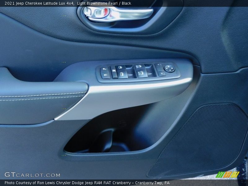 Light Brownstone Pearl / Black 2021 Jeep Cherokee Latitude Lux 4x4