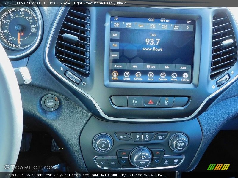 Light Brownstone Pearl / Black 2021 Jeep Cherokee Latitude Lux 4x4